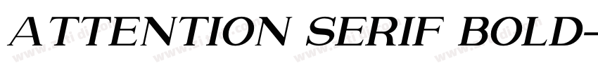 Attention Serif Bold字体转换
